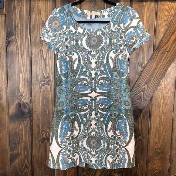 See By Chloe Shift Mod Paisley Floral Print Dress